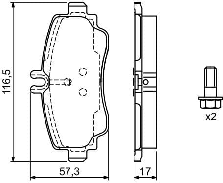 Brake Pad Set, disc brake 0986424470 - image 14