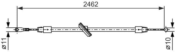 Cable Pull, parking brake 1 987 482 381 - image 2