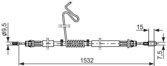 Cable Pull, parking brake 1 987 482 277 - image 7