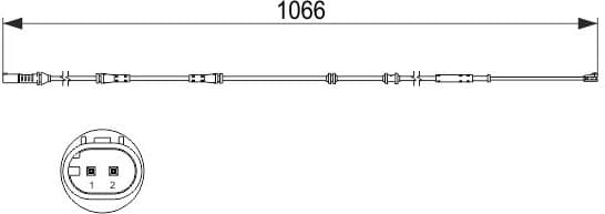 Warning Contact, brake pad wear 1987473501 - image 7