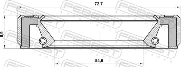Shaft Seal, differential 95GBY-56720707R - image 2