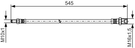 Brake Hose 1 987 481 507 - image 2