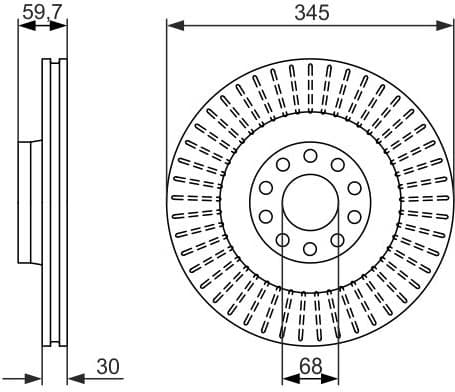 Brake Disc 0986479589 - image 3