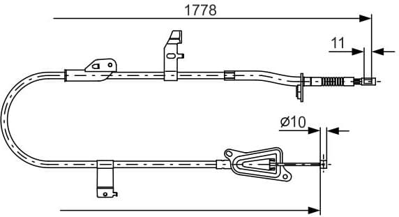Cable Pull, parking brake 1 987 482 304 - image 2