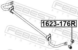 Link/Coupling Rod, stabiliser bar 1623-176R - image 2