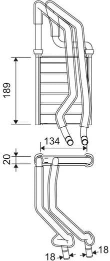 Heat Exchanger, interior heating 811610