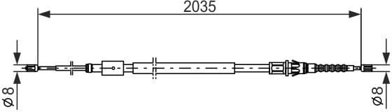 Cable Pull, parking brake 1 987 477 598 - image 6