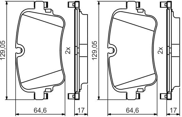 Brake Pad Set, disc brake 0986495426 - image 4