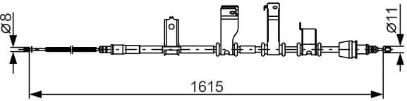 Cable Pull, parking brake 1 987 482 349 - image 2