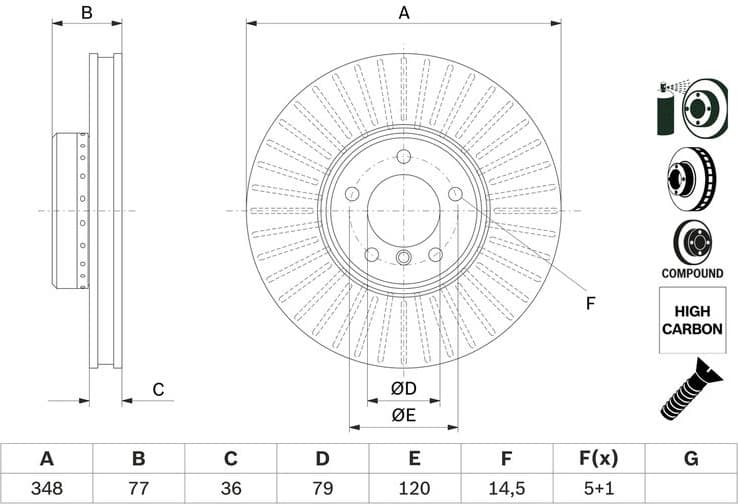 Brake Disc 0986479E20 - image 6