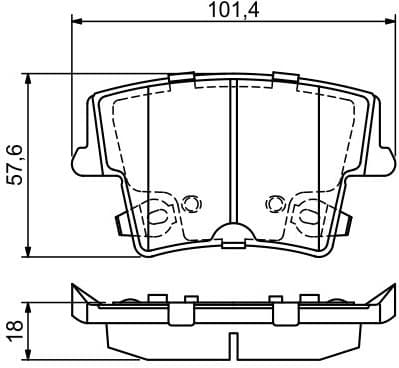 Brake Pad Set, disc brake 0986494678 - image 8