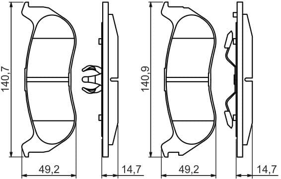 Brake Pad Set, disc brake 0986494419 - image 11