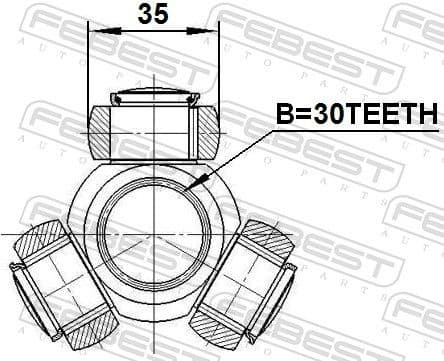 Spider Assembly, drive shaft 0116-ZRE142 - image 2
