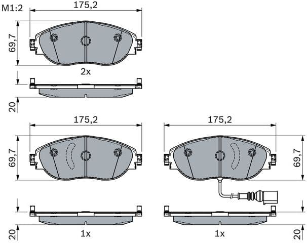Brake Pad Set, disc brake 0 986 424 285 - image 10
