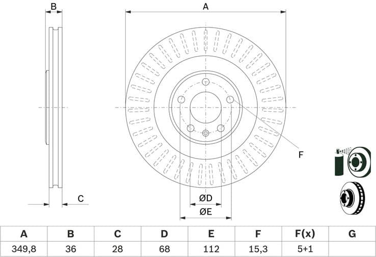 Brake Disc 0986479E41 - image 2