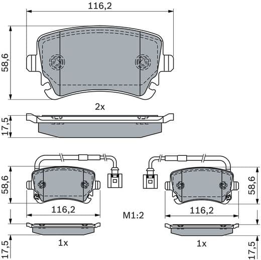 Brake Pad Set, disc brake 0 986 424 057 - image 14