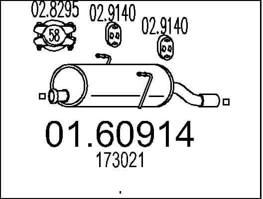 Rear Muffler 01.60914