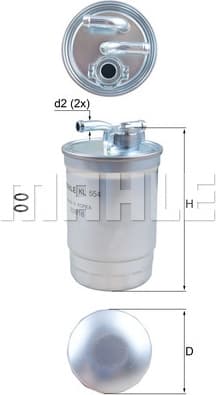 Filter diesel fuel KL554D - image 3