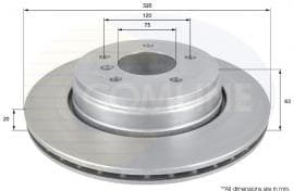 Brake disc, 1pcs REAR ADC1726V - image 2