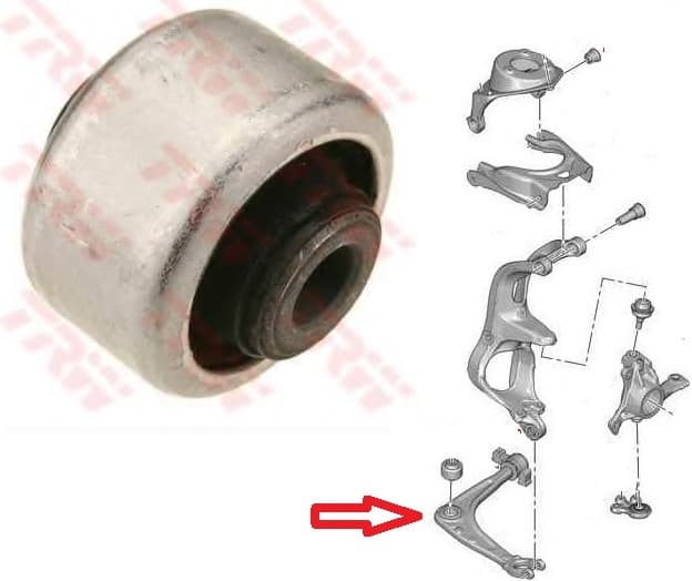 Silentblock front axle JBU709