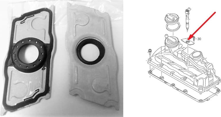 Injector heat seal 03L103113