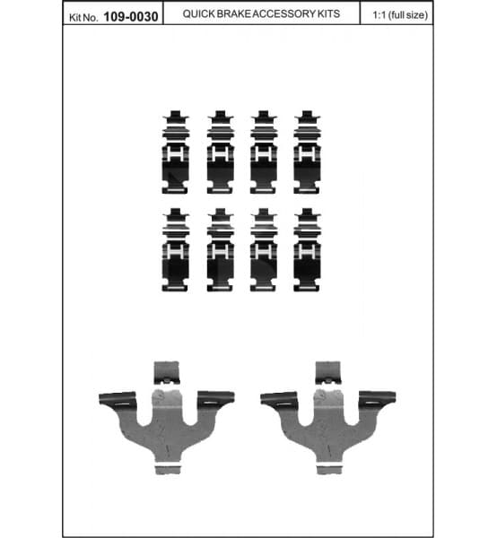 Brake pads accessory kit 109-0030 - image 3