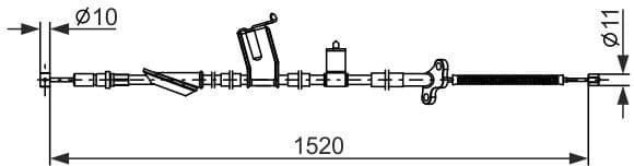 Cable Pull, parking brake 1 987 482 916 - image 10