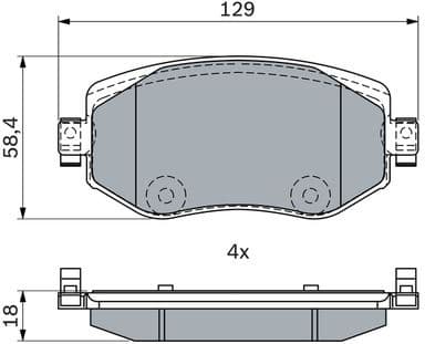 Brake Pad Set, disc brake 0 986 424 386 - image 8