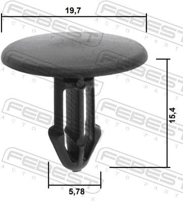 Clip, trim/protection strip 88570-120 - image 2