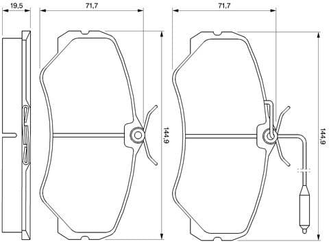 Brake Pad Set, disc brake 0986460998 - image 12