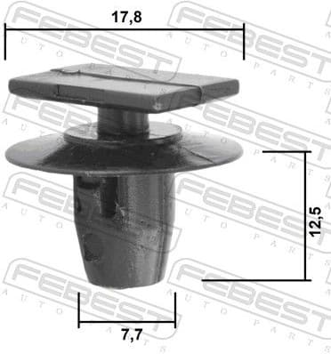 Clip, trim/protection strip 88570-129 - image 2