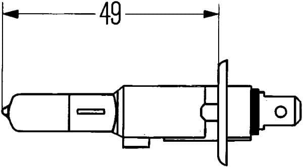 Bulb HIGH WATTAGE ONLY FOR OFFROAD APPLICATION / NON ECE 8GH 002 089-153 - image 2