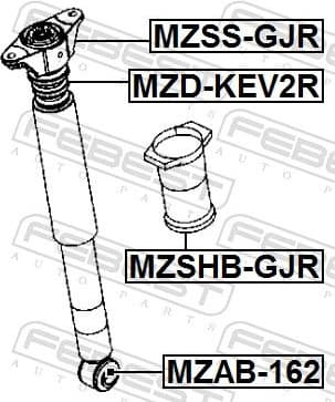 Suspension Strut Support Mount MZSS-GJR - image 2
