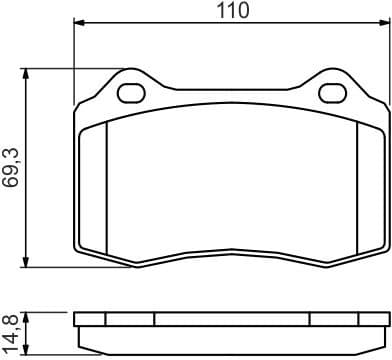 Brake Pad Set, disc brake 0986494393 - image 13