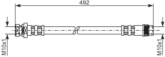 Brake Hose 1 987 481 057 - image 6