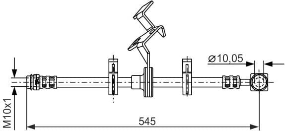 Brake Hose 1987481077 - image 2