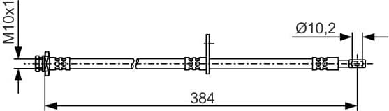 Brake Hose 1 987 481 A54 - image 2