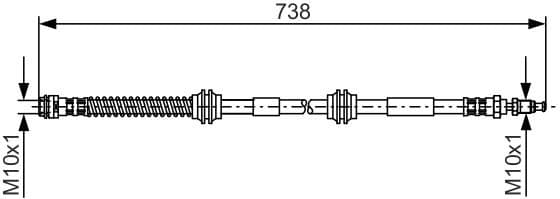 Brake Hose 1987481370 - image 2