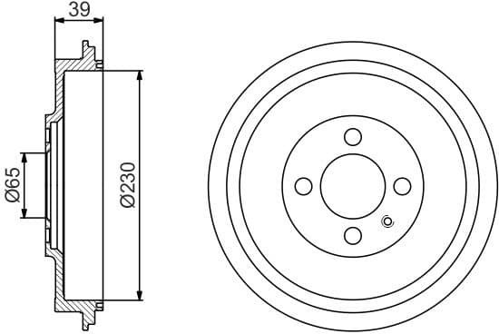 Brake Drum 0986477194 - image 2