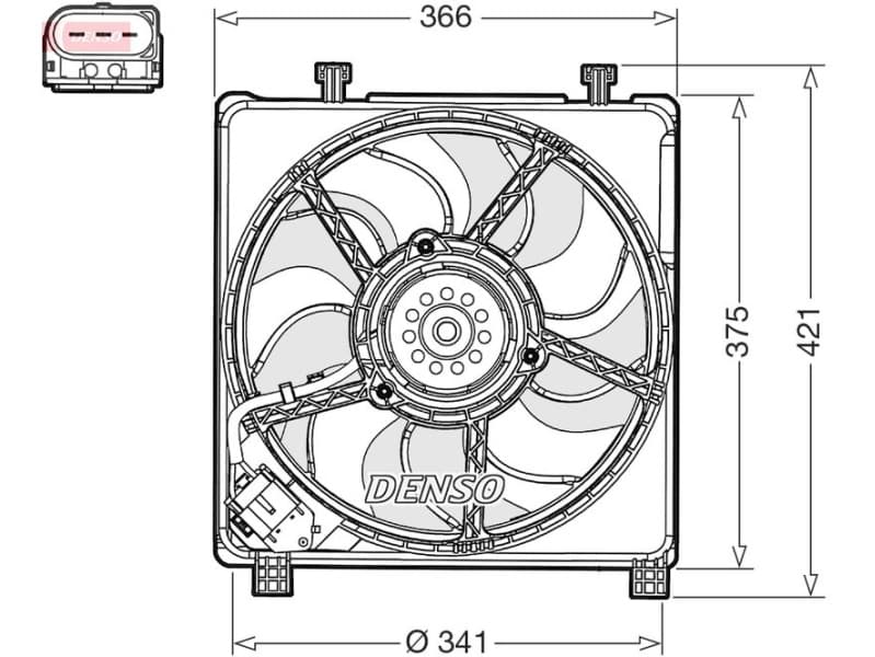 Fan, engine cooling DER32017
