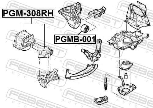 Mounting, engine PGM-308RH - image 2