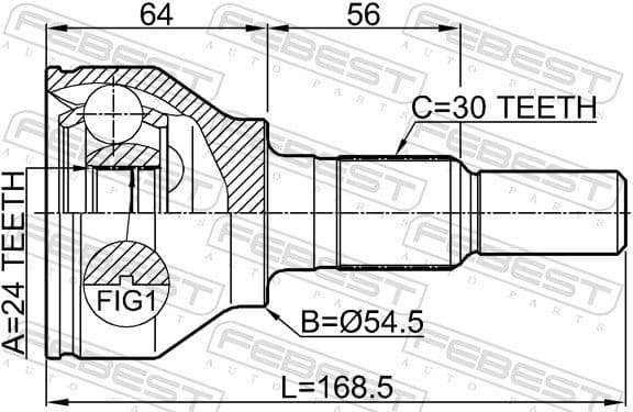 Joint Kit, drive shaft 1010-C140 - image 2