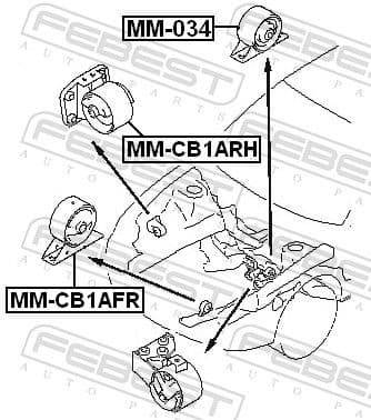 Mounting, engine MM-034 - image 2