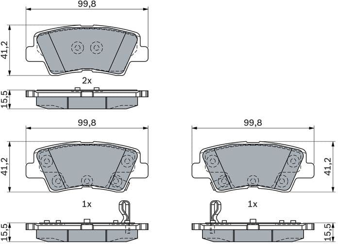 Brake Pad Set, disc brake 0 986 424 959 - image 6