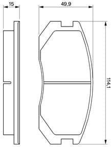 Brake Pad Set, disc brake 0986460980 - image 9