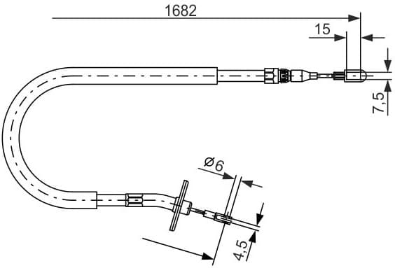 Cable Pull, parking brake 1987477703 - image 2