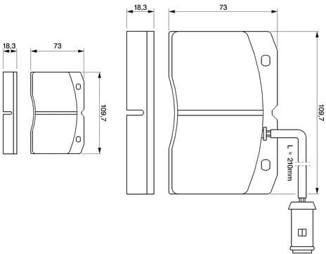 Brake Pad Set, disc brake 0986424144 - image 12