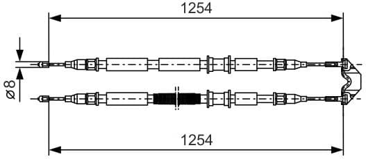 Cable Pull, parking brake 1 987 477 764 - image 2