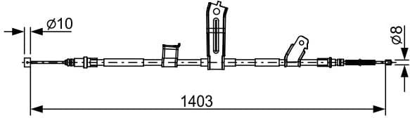 Cable Pull, parking brake 1987482522 - image 2