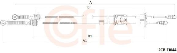 Cable Pull, manual transmission 92.2CB.FI044